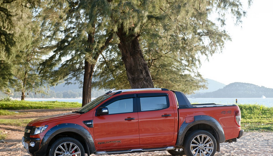 a red truck